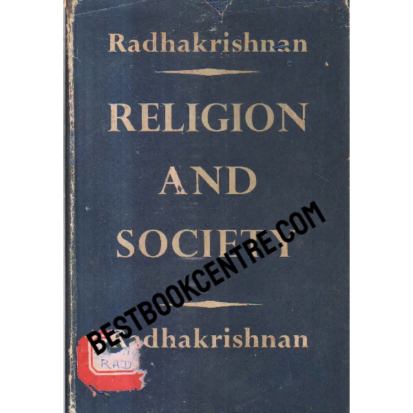 Radhakrishnan  religion and society