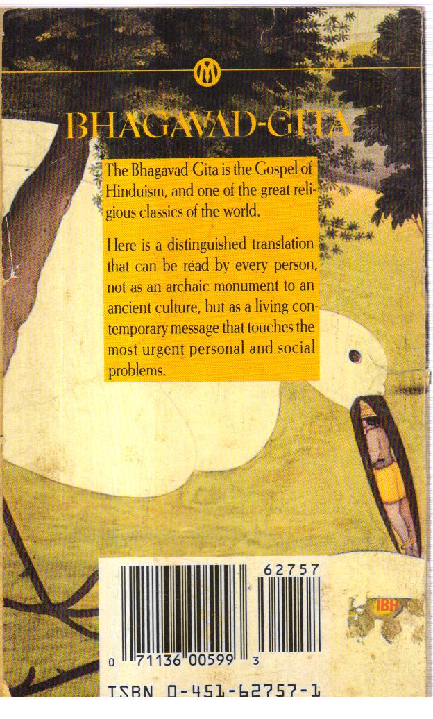 The Song of God Bhagavad-Gita