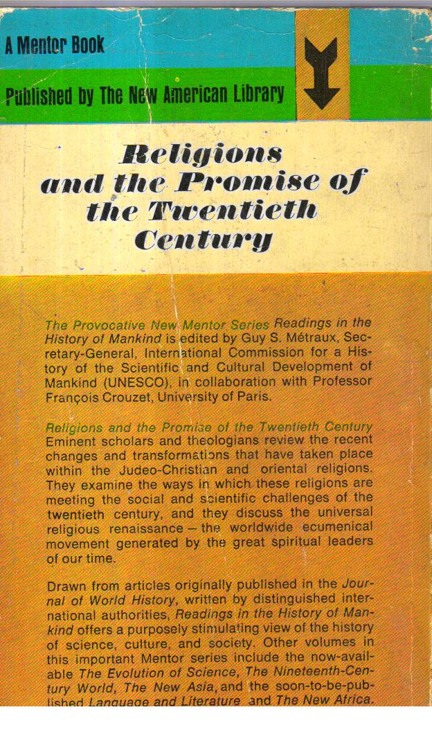 Religions and the Promise of the Twentieth Century