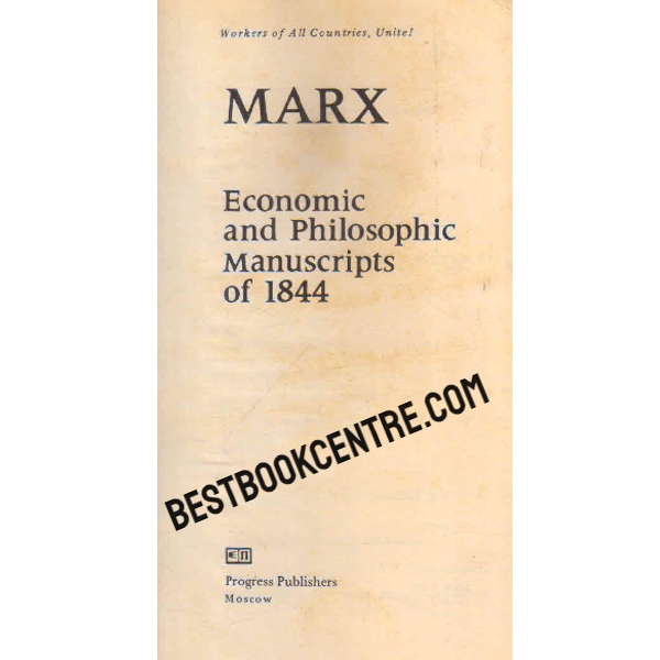 economic and philosophic manuscripts of 1844