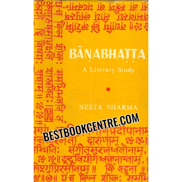 banabhatta a literary study