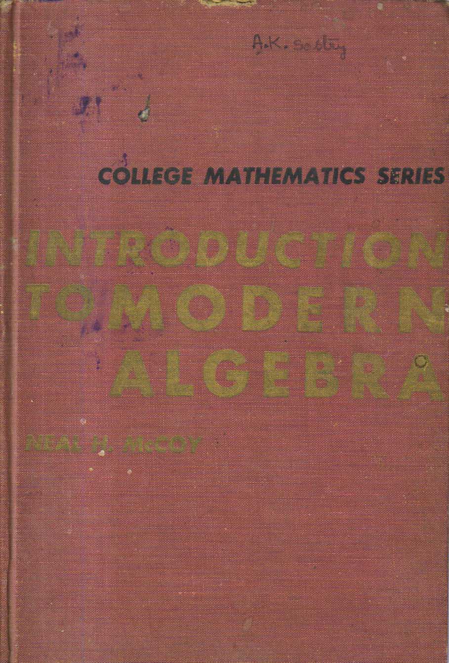 Introduction to Modern Algebra.