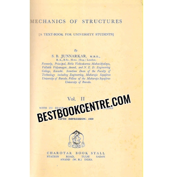mechanics of structures volume 2
