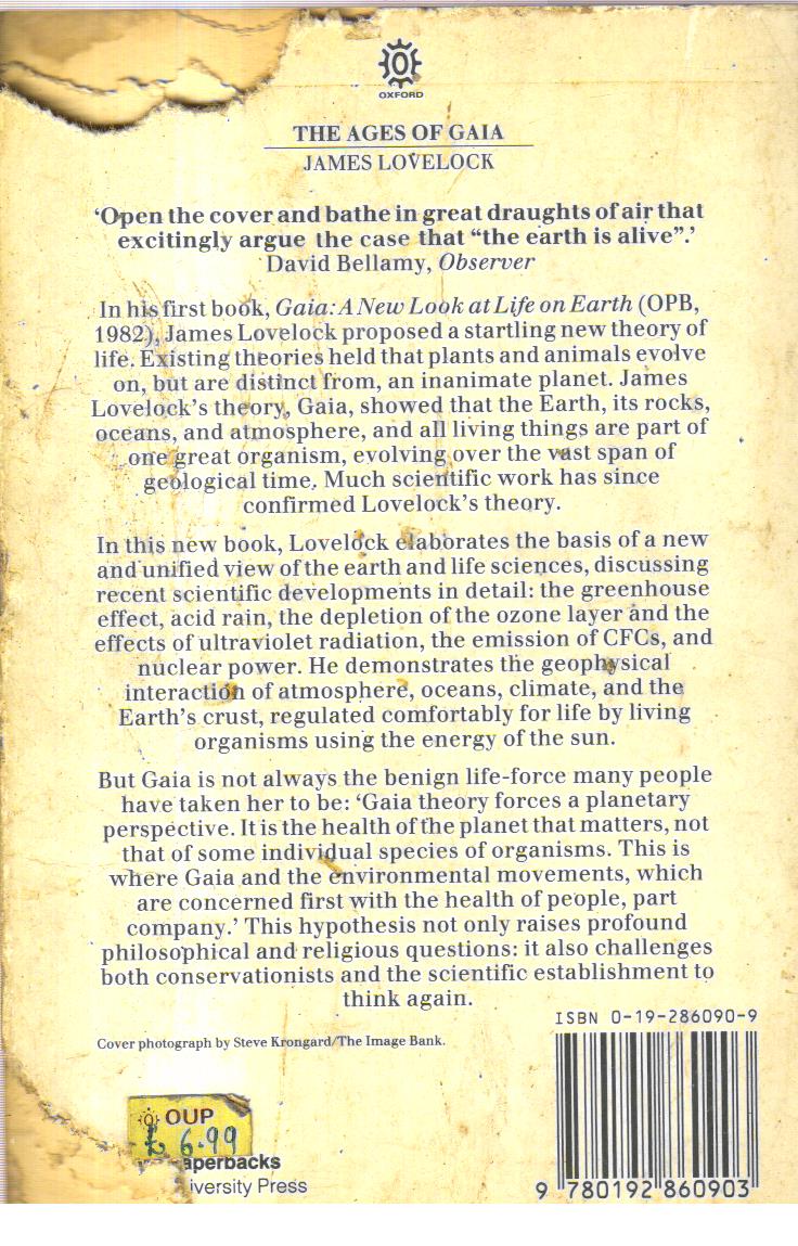 The Ages of Gaia  A biography of living Earth