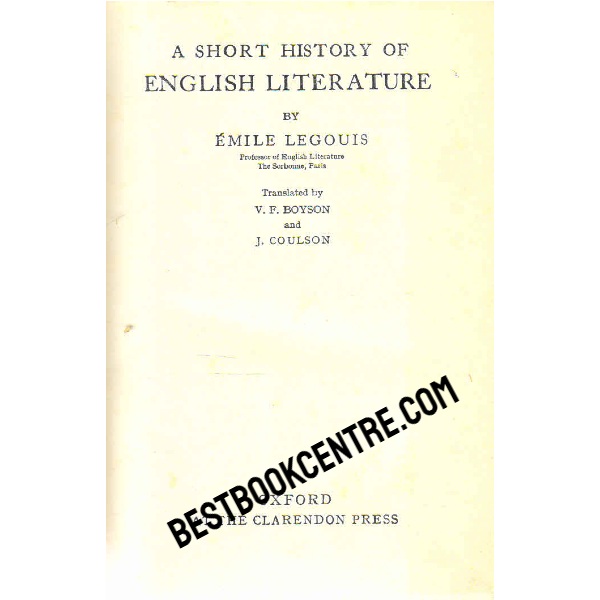 A Short History of English Literature