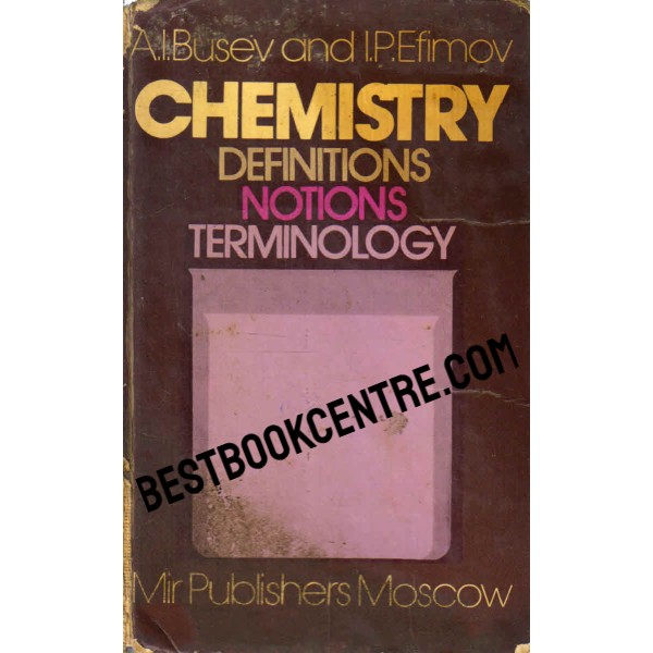 Chemistry Definitions Notions Terminology