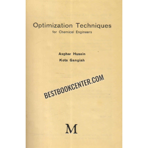 optimization techniques 1st edition