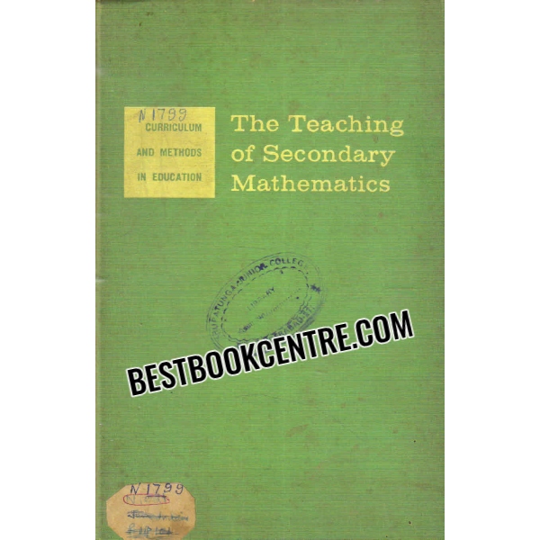 the teaching of secondary mathematics 