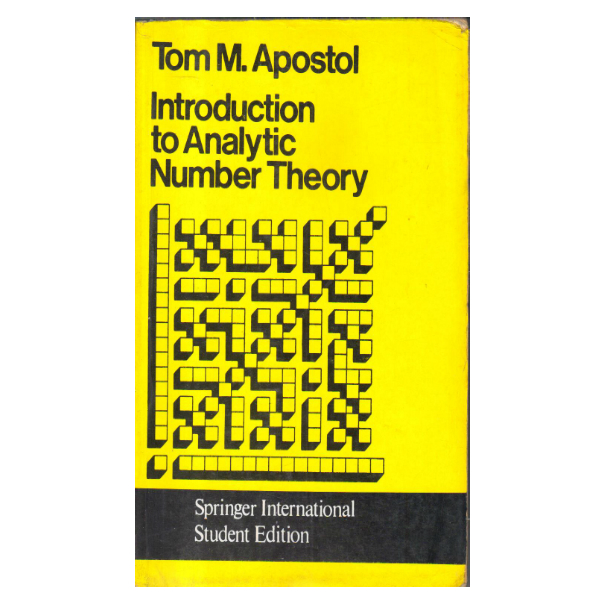 Introduction to analytic number theory book at best book centre 