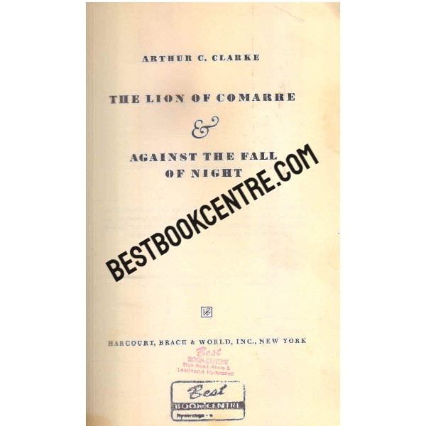 the lion of comarre and against the fall of night 1st edition