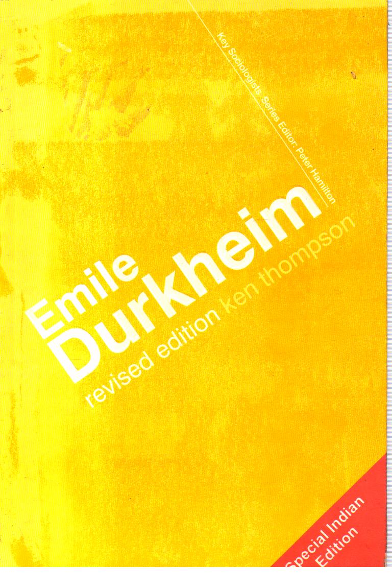 Emile Durkheim.