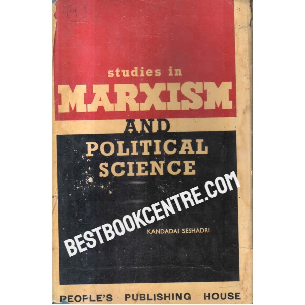 studies in marxism and political science 1st edirtion