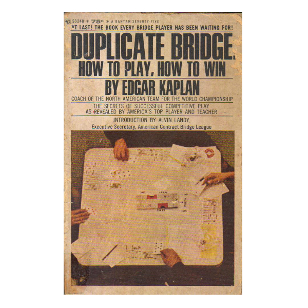 Duplicate Bridge How to play, How to win (PocketBook)