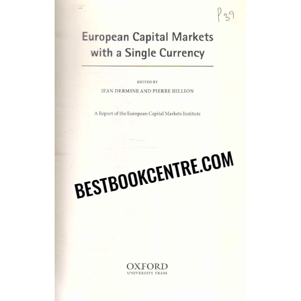 european capital markets with a single currency 