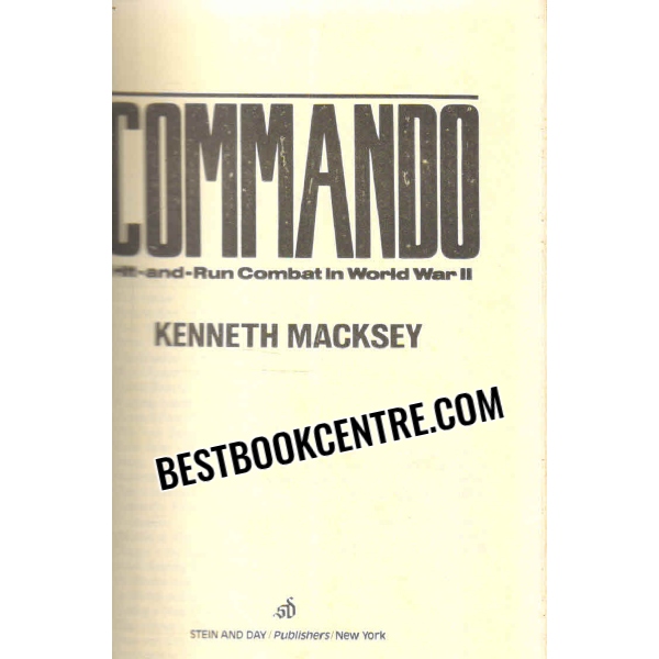 commando hit and run combat in world war ii 