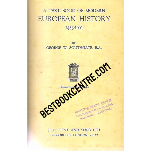 A Textbook of Modern European History 1453-1661