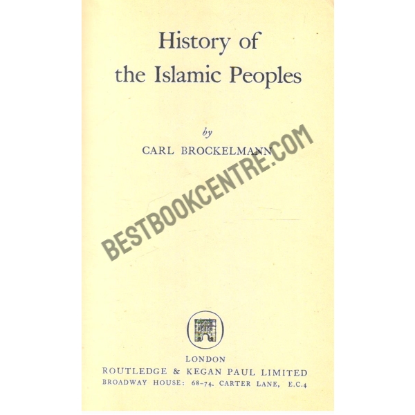 History of the Islamic Peoples