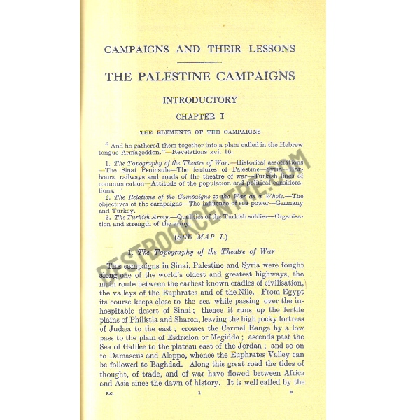 History of Palestine Campaigns