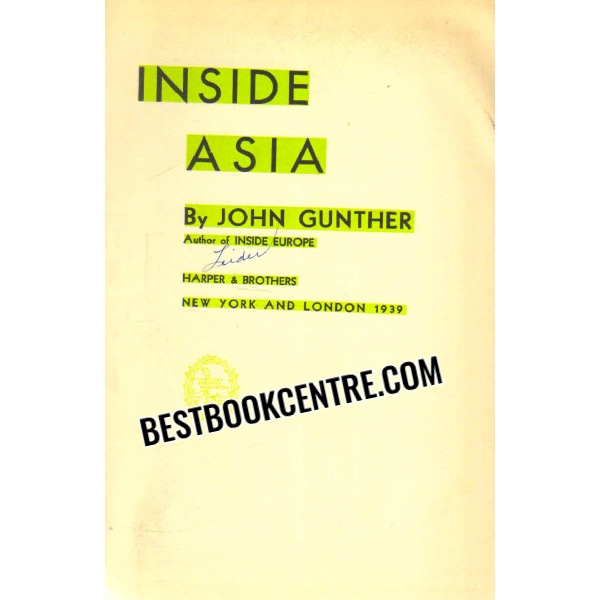 inside asia 1st ediition