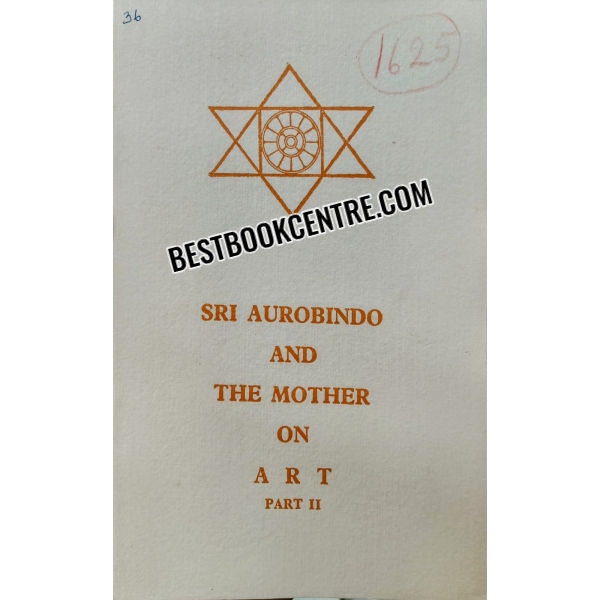 sri aurobindo and the mother on art part1 and 2(set of 2 books)